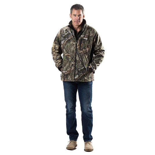 Sahara Men's Heated Hunting Jacket - Mossy Oak Camo
