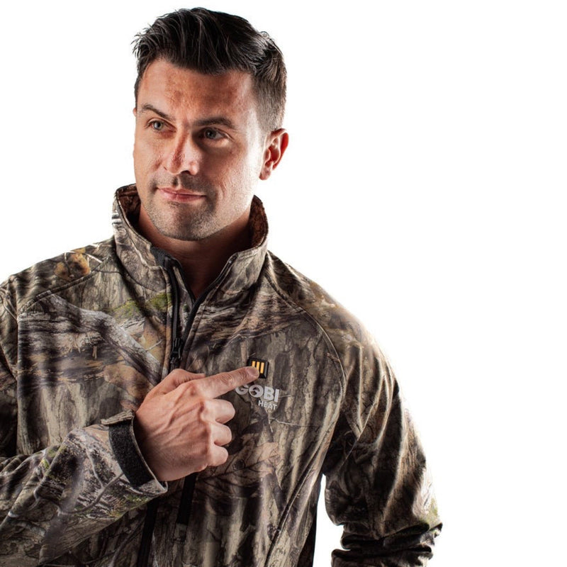Load image into Gallery viewer, Sahara Men's Heated Hunting Jacket - Mossy Oak Camo
