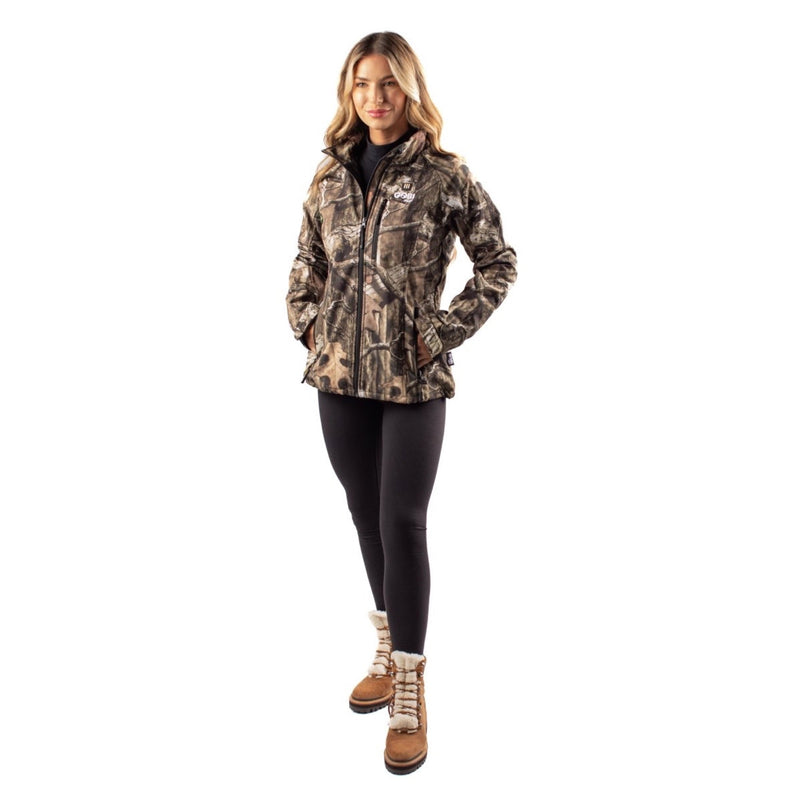 Load image into Gallery viewer, Sahara Women&#39;s Heated Hunting Jacket - Mossy Oak Camo

