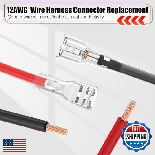 Load image into Gallery viewer, 12-Pack 1 AWG Wire Harness Connector Replacement Compatible with Peg
