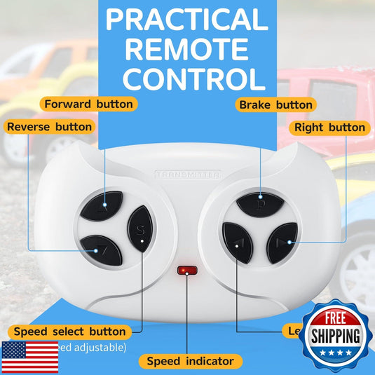 2.4G Remote Control Electric Car for Kids with Music Function