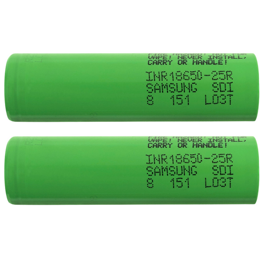 Samsung 25R 18650 2500mAh 20A Battery - INR18650-25R