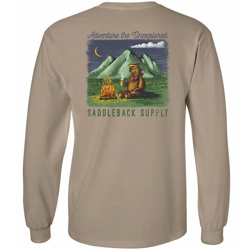 Load image into Gallery viewer, Camping Bear Long Sleeve Tee
