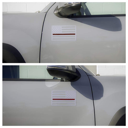 American Flag Magnets - Metallic Grey