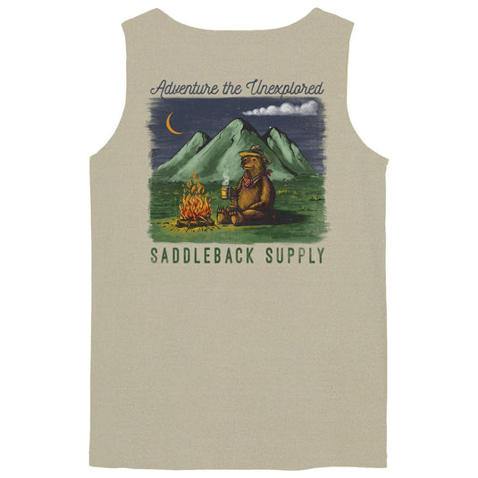 Camping Bear Pigment Tank Top
