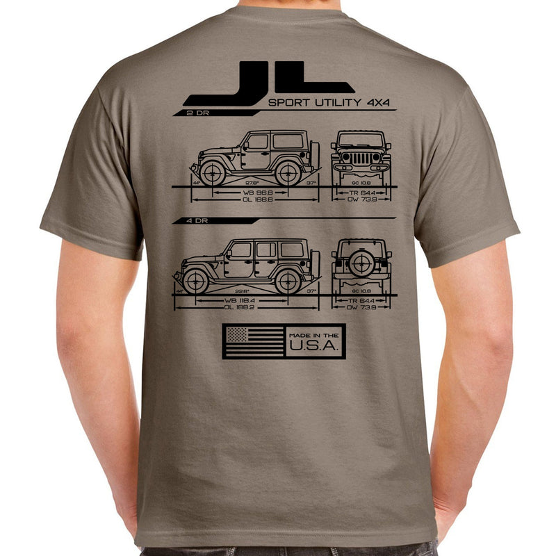 Load image into Gallery viewer, JL Blueprint T-Shirt
