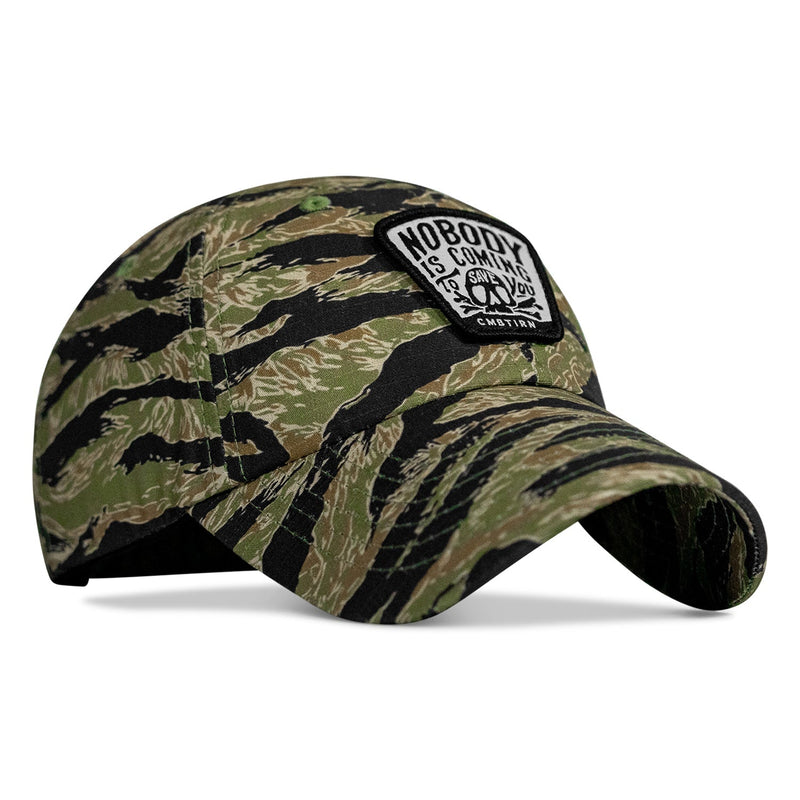 Load image into Gallery viewer, Nobody Is Coming To Save You Skull Patch Ripstop Snapback
