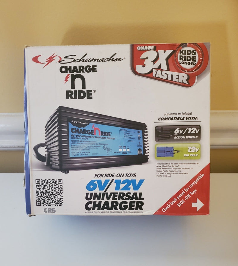 Load image into Gallery viewer, Fast Charger for 6V and 12V Ride-On Toy Batteries CR5 Compatible
