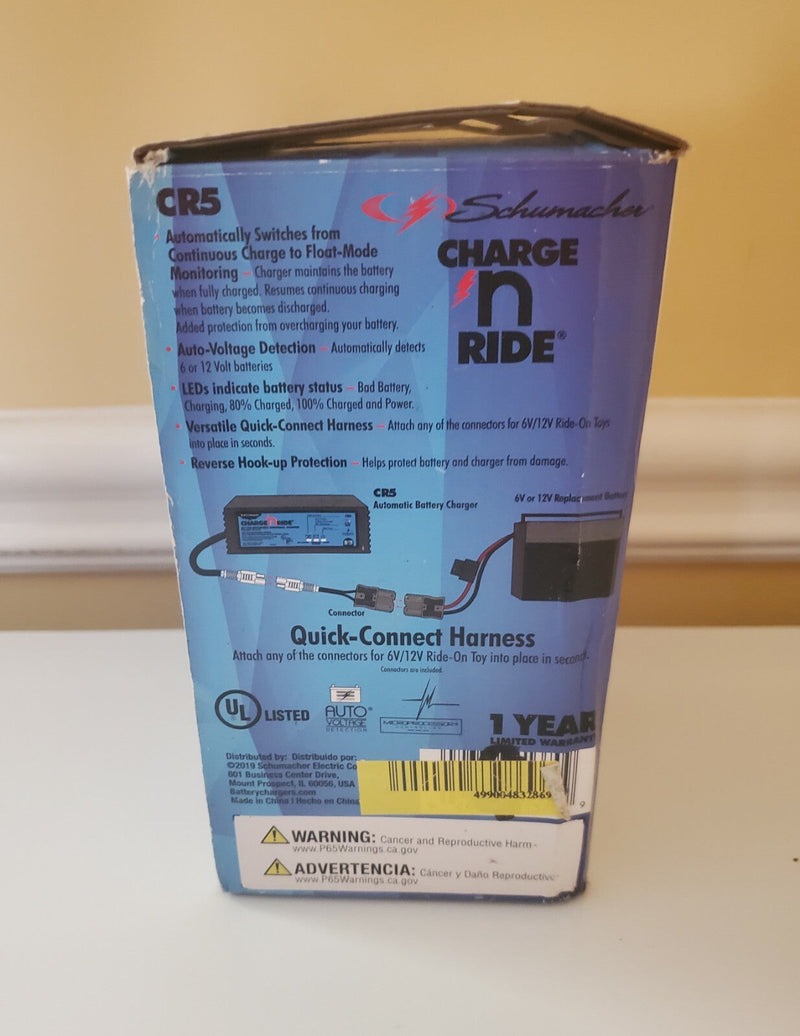 Load image into Gallery viewer, Fast Charger for 6V and 12V Ride-On Toy Batteries CR5 Compatible
