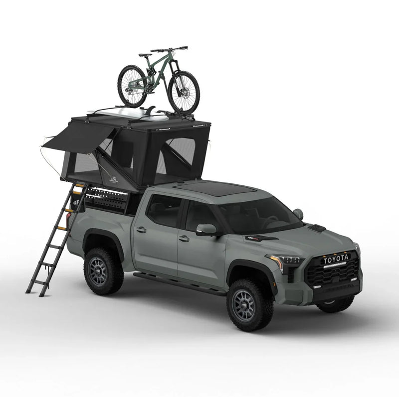 Load image into Gallery viewer, Alpine 61 Hardshell Rooftop Tent – Aluminum, 2–3 Person, 4-Season Overland Tent for SUVs &amp; Trucks – Black Compact Design
