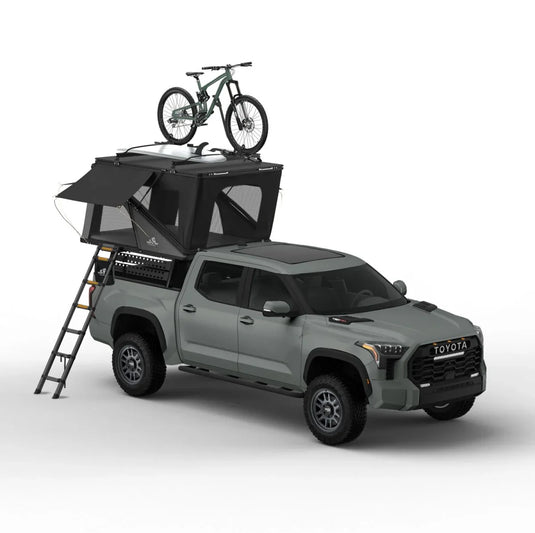 Alpine 61 Hardshell Rooftop Tent – Aluminum, 2–3 Person, 4-Season Overland Tent for SUVs & Trucks – Black Compact Design