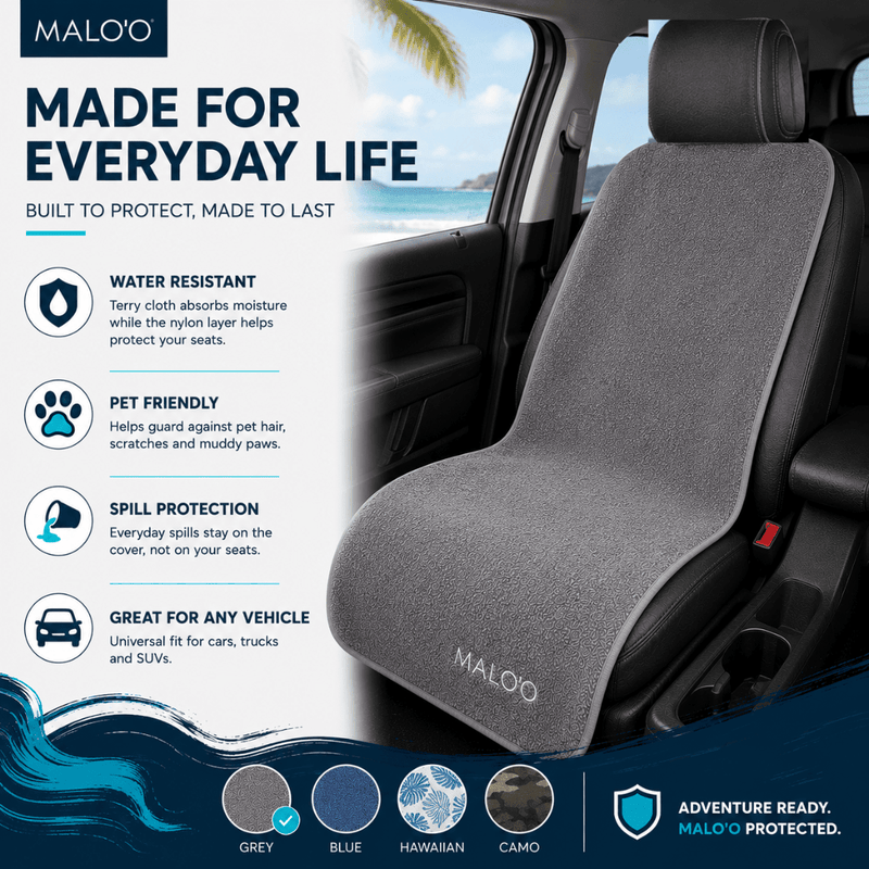 Load image into Gallery viewer, SeatGuard Terry Cloth Seat Cover (2-Pack) – Soft, Absorbent Seat Protector for Beach, Gym &amp; Travel
