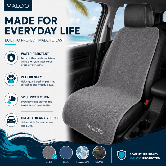 SeatGuard Terry Cloth Seat Cover (2-Pack) – Soft, Absorbent Seat Protector for Beach, Gym & Travel
