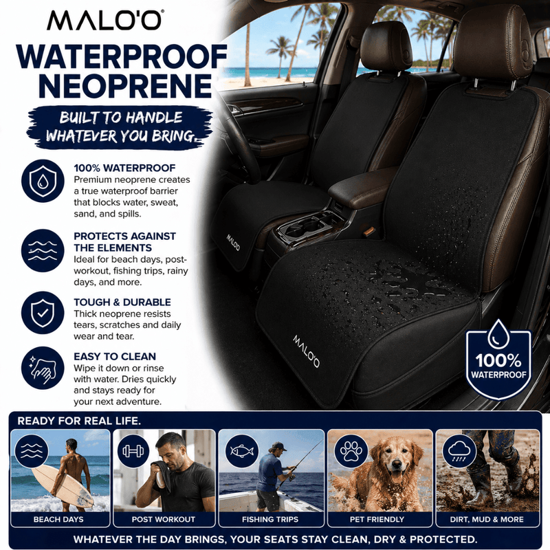 Load image into Gallery viewer, SeatGuard Waterproof Seat Cover (2-Pack) – Durable Seat Protector for Beach, Gym &amp; Pets
