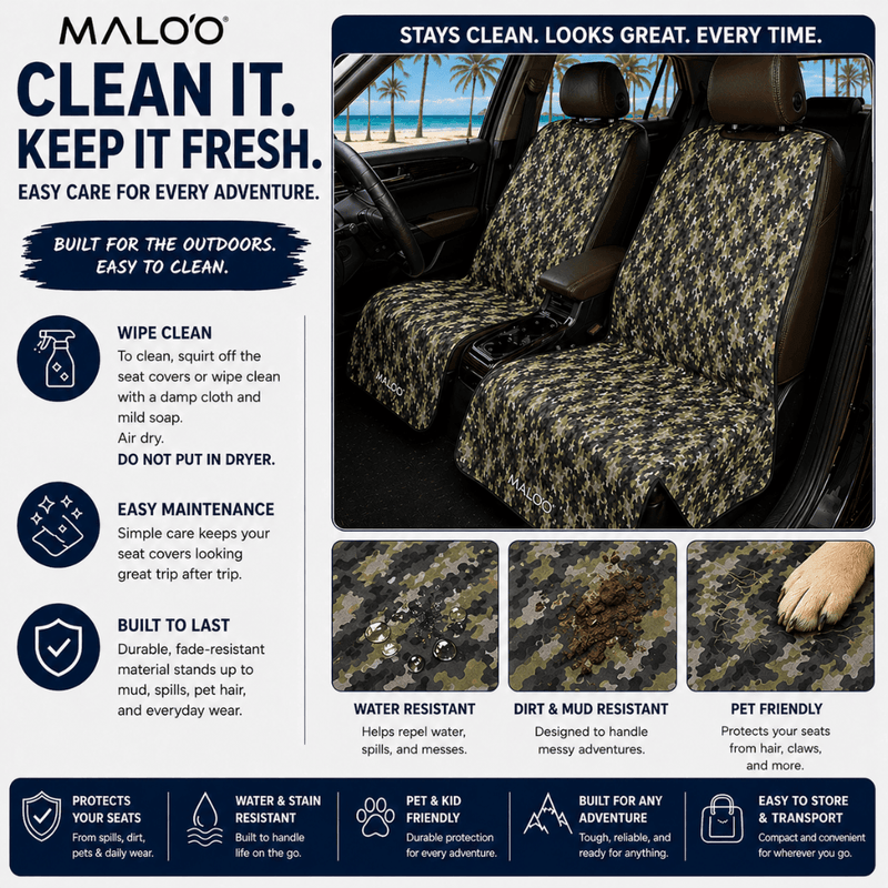Load image into Gallery viewer, SeatGuard Waterproof Seat Cover (2-Pack) – Durable Seat Protector for Beach, Gym &amp; Pets
