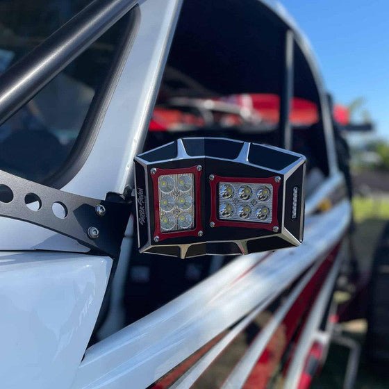 Load image into Gallery viewer, Sector Seven Sawtooth LED Light Mirrors With Turn Signal
