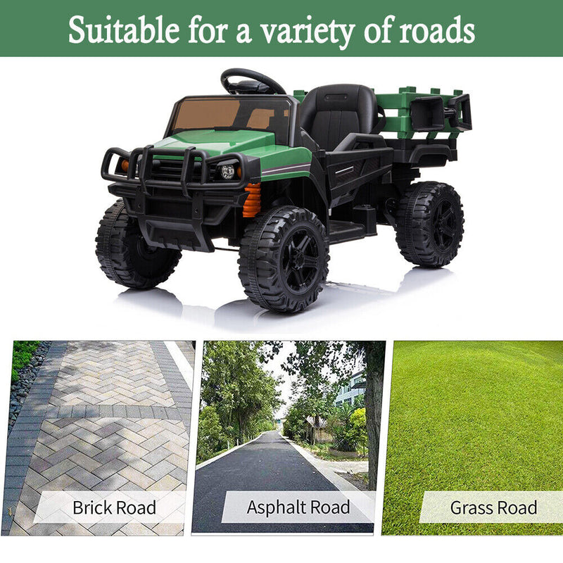 Load image into Gallery viewer, SEGMART 12V Ride-On Tractor Truck with RC Control and Trailer for Kids
