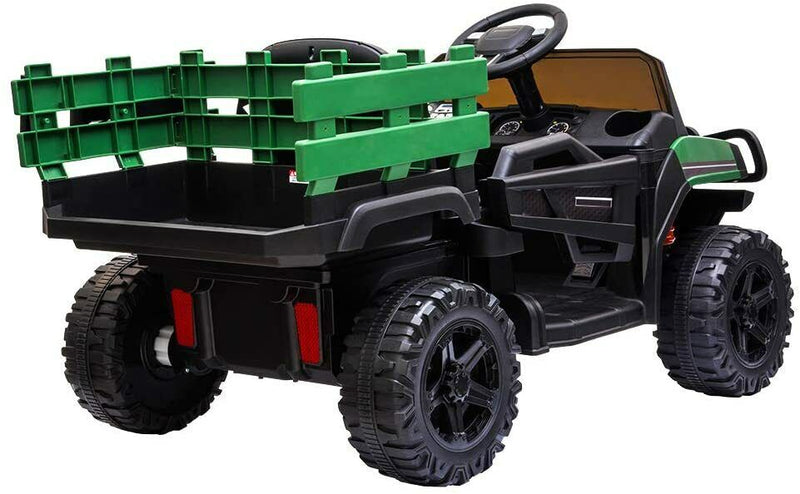 Load image into Gallery viewer, SEGMART 12V Ride-On Tractor Truck with RC Control and Trailer for Kids
