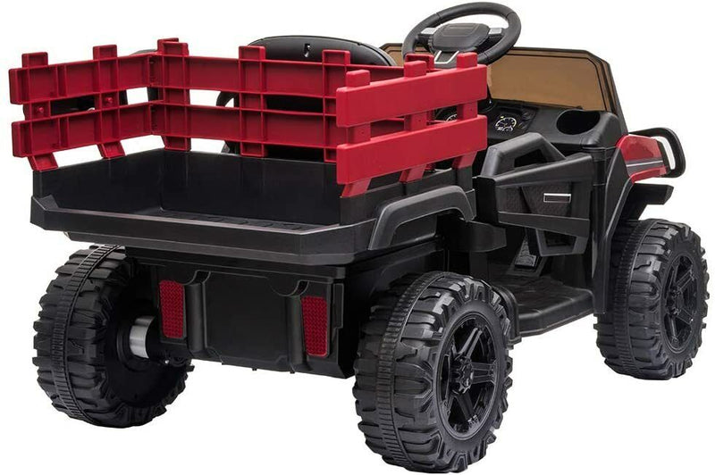 Load image into Gallery viewer, SEGMART 12V Ride-On Tractor Truck with RC Control and Trailer for Kids
