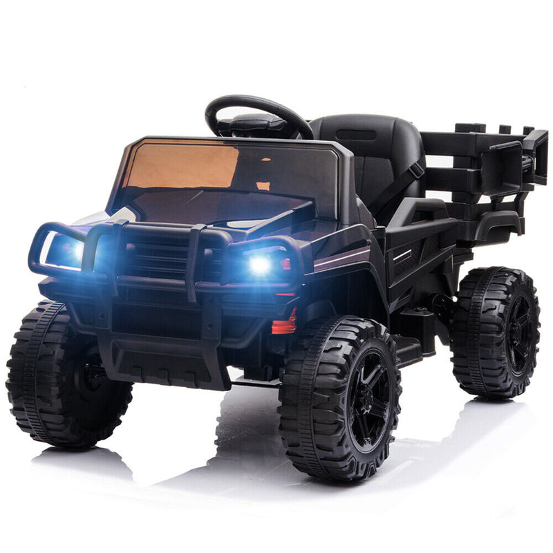 Load image into Gallery viewer, SEGMART 12V Ride-On Tractor Truck with RC Control and Trailer for Kids
