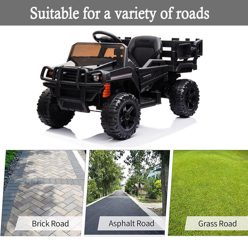 Load image into Gallery viewer, SEGMART 12V Ride-On Tractor Truck with RC Control and Trailer for Kids
