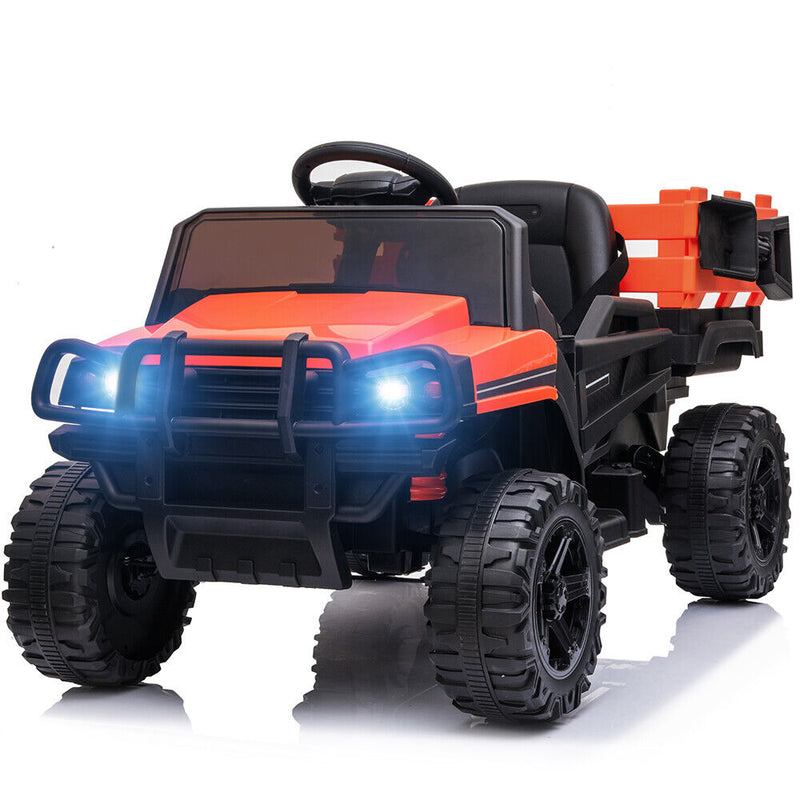 Load image into Gallery viewer, SEGMART 12V Ride-On Tractor Truck with RC Control and Trailer for Kids
