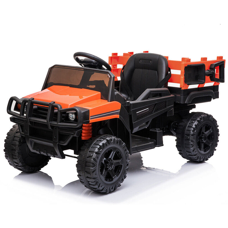 Load image into Gallery viewer, SEGMART 12V Ride-On Tractor Truck with RC Control and Trailer for Kids
