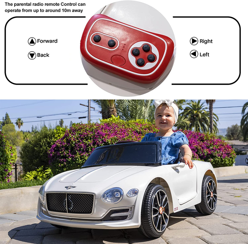 Load image into Gallery viewer, SEHOMY Bentley Licensed Electric Kid Car with Parent Remote Control - Perfect for Little Drivers!
