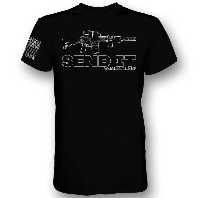 Load image into Gallery viewer, Send It Long Gun Men&#39;s T-Shirt
