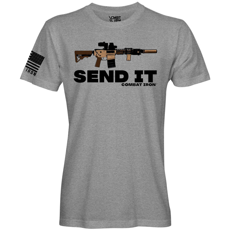 Load image into Gallery viewer, Send It Long Gun Men&#39;s T-Shirt
