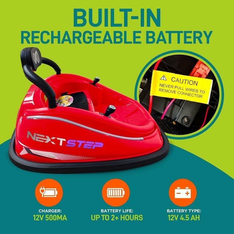 Load image into Gallery viewer, Electric Ride-On Bumper Car with Remote Control for Kids Ages 4-7, Red
