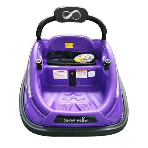 Electric Kids Ride-On Bumper Car Vehicle with Remote Control Purple