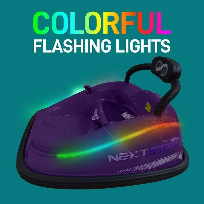 Load image into Gallery viewer, Electric Kids Ride-On Bumper Car Vehicle with Remote Control Purple
