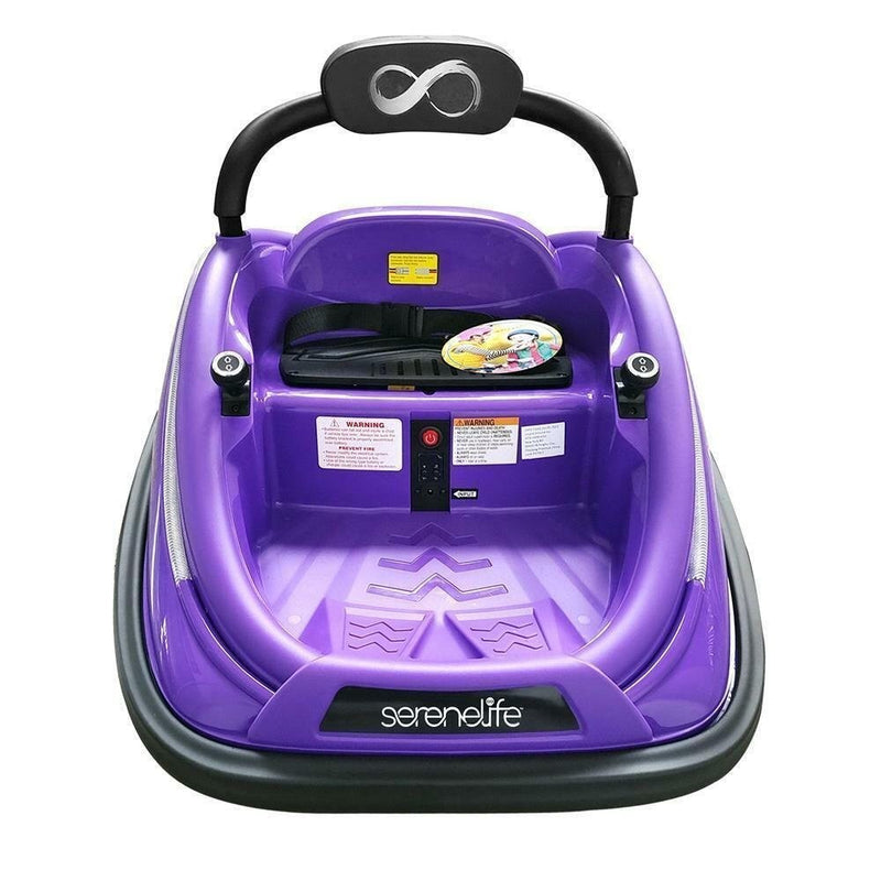 Load image into Gallery viewer, Electric Kids Ride-On Bumper Car Vehicle with Remote Control Purple
