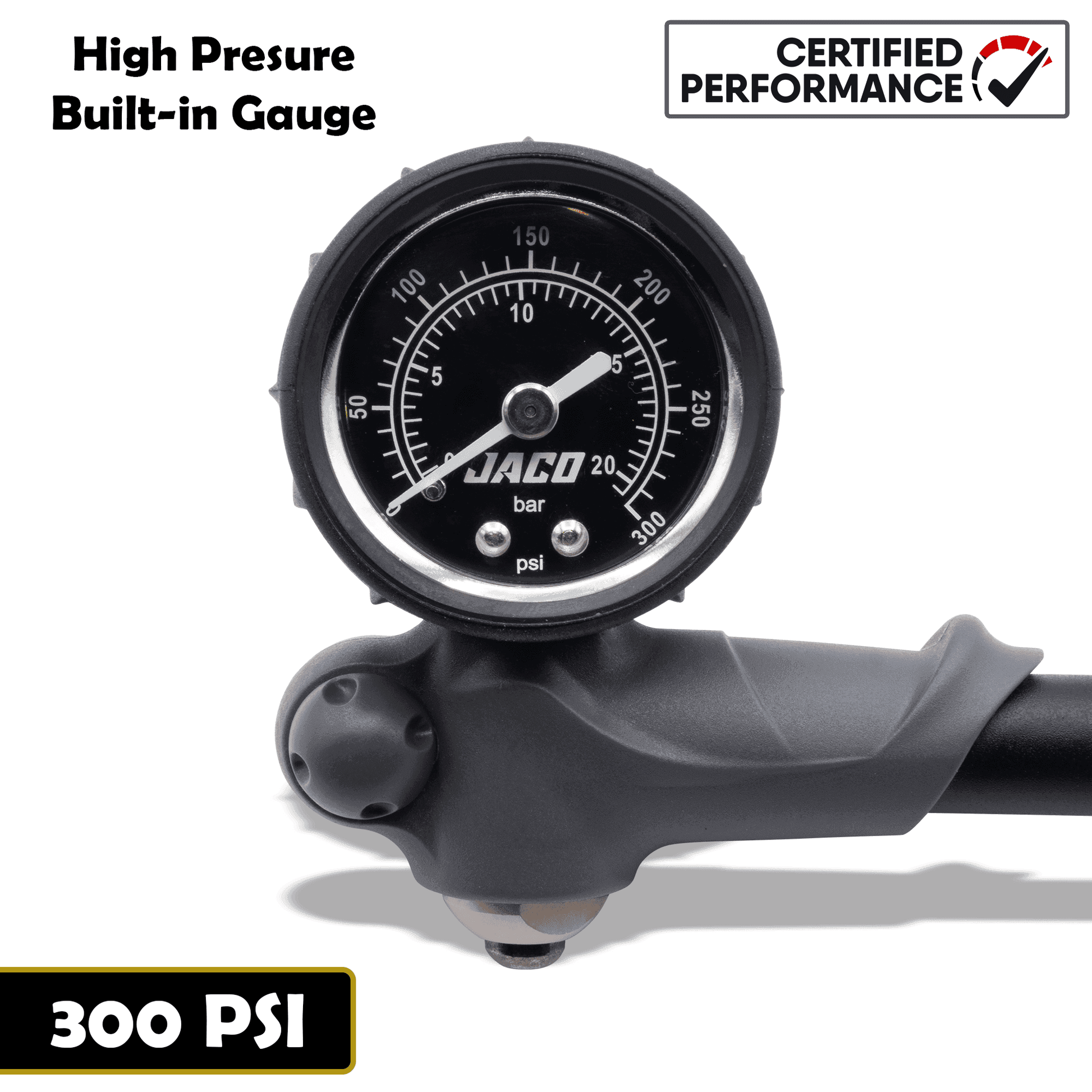 ShockPro™ Mountain Bike Shock Pump with Gauge - 300 PSI - Skoutley Outdoors LLC