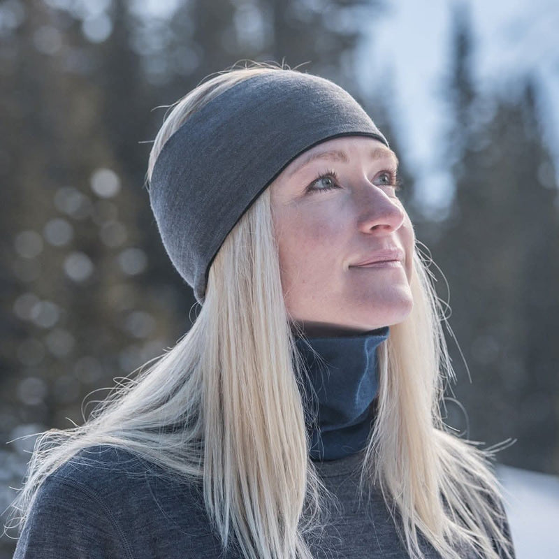 Load image into Gallery viewer, Midweight Reversible Wool Headband  - 100% Merino Wool
