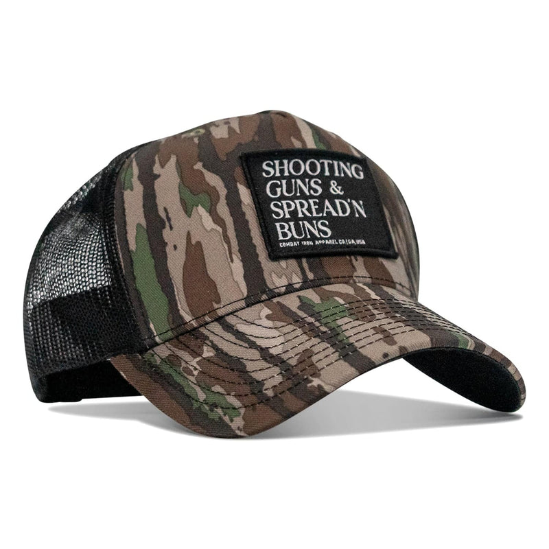 Load image into Gallery viewer, Shooting Guns &amp; Spread&#39;n Buns Patch Snapback Hat
