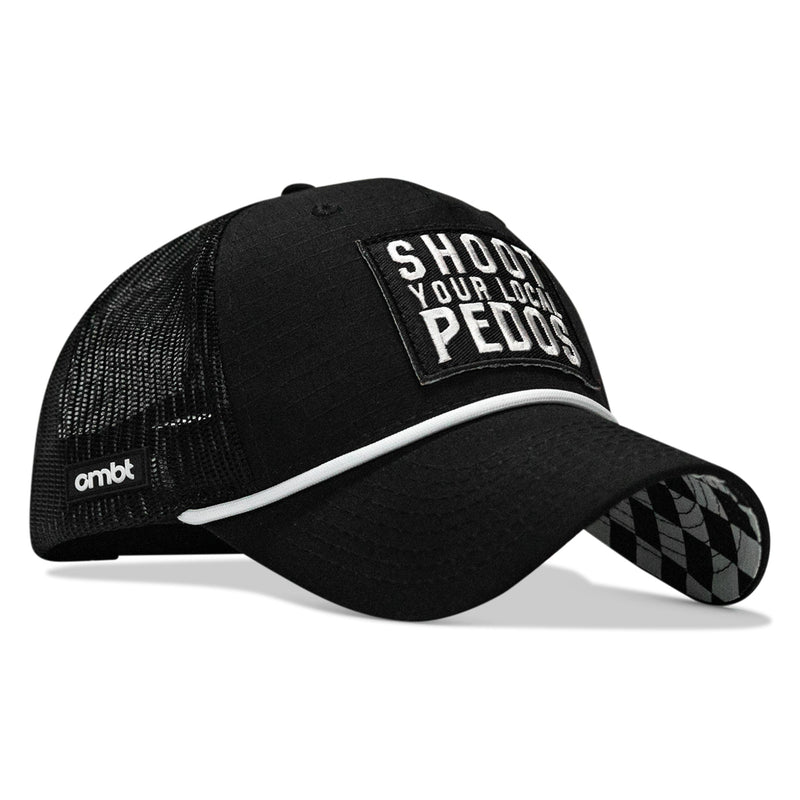 Load image into Gallery viewer, Shoot Your Local Pedos Patch Rope Snapback Hat
