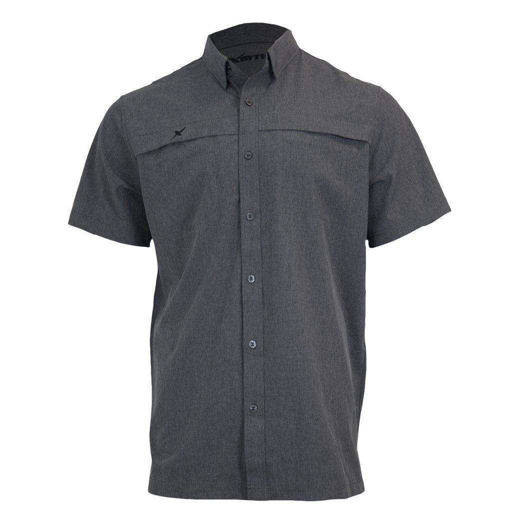 Short Sleeve Solid Lifestyle Button Down w/ REPEL-X - Skoutley Outdoors LLC