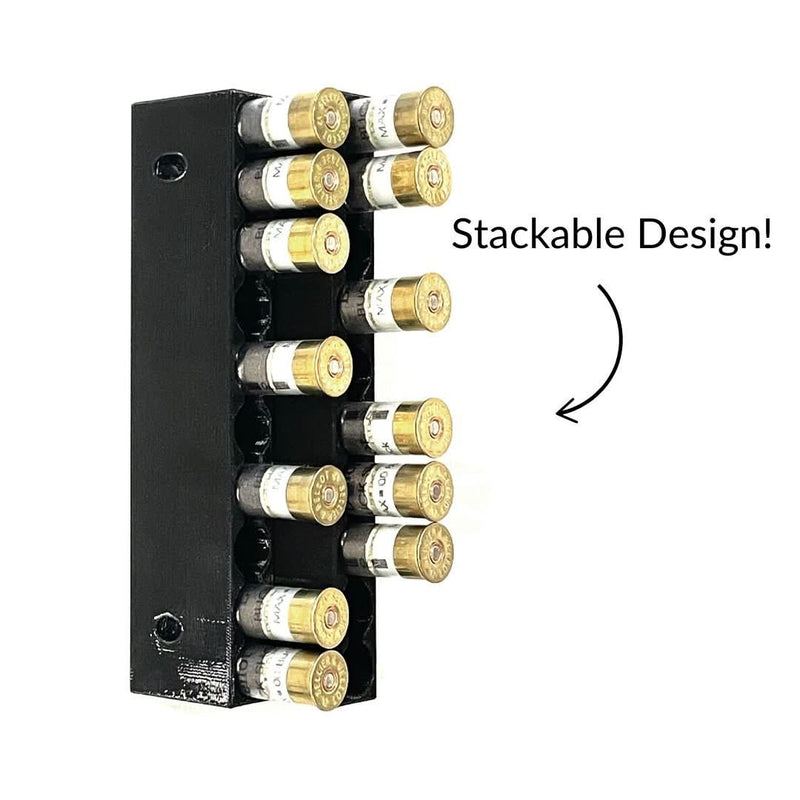 Load image into Gallery viewer, Angled Shotgun Shell Wall Storage Rack
