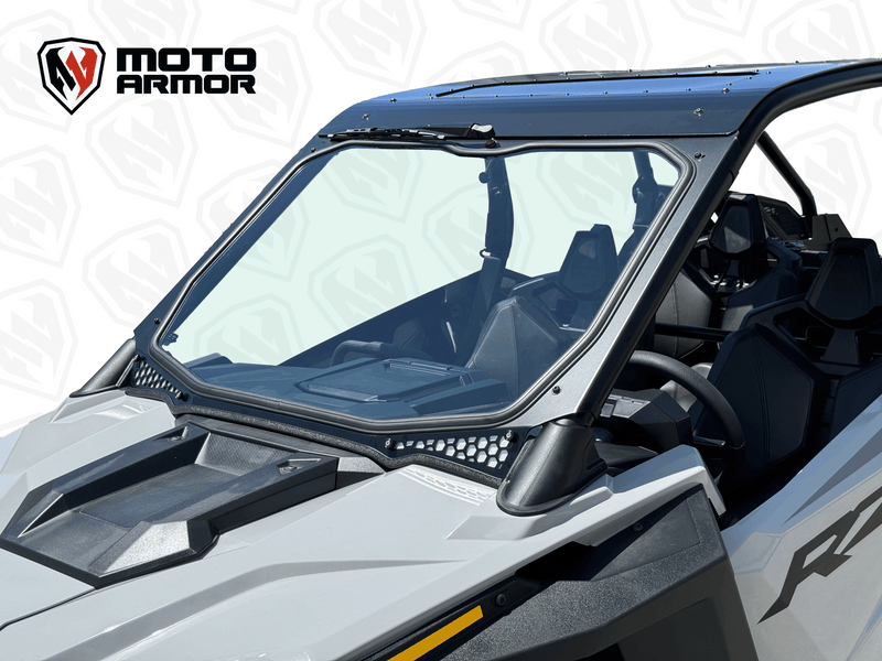 Load image into Gallery viewer, Moto Armor RZR PRO Max Visibility Full Glass Windshield

