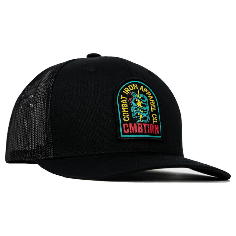 Load image into Gallery viewer, NEON DEFENDER PATCH SNAPBACK HAT
