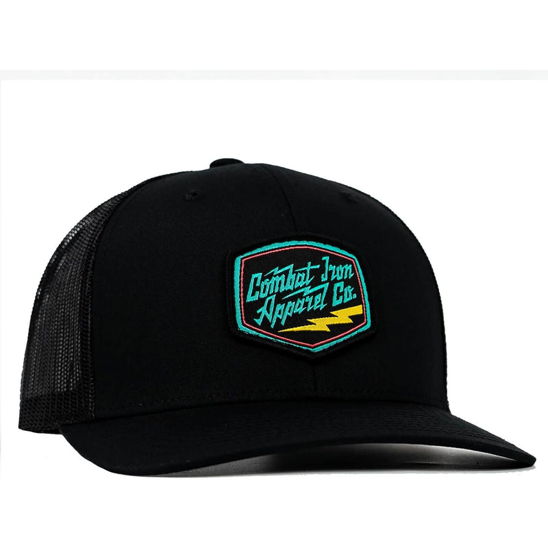 Load image into Gallery viewer, RETRO BRANDED COMBAT IRON PATCH SNAPBACK
