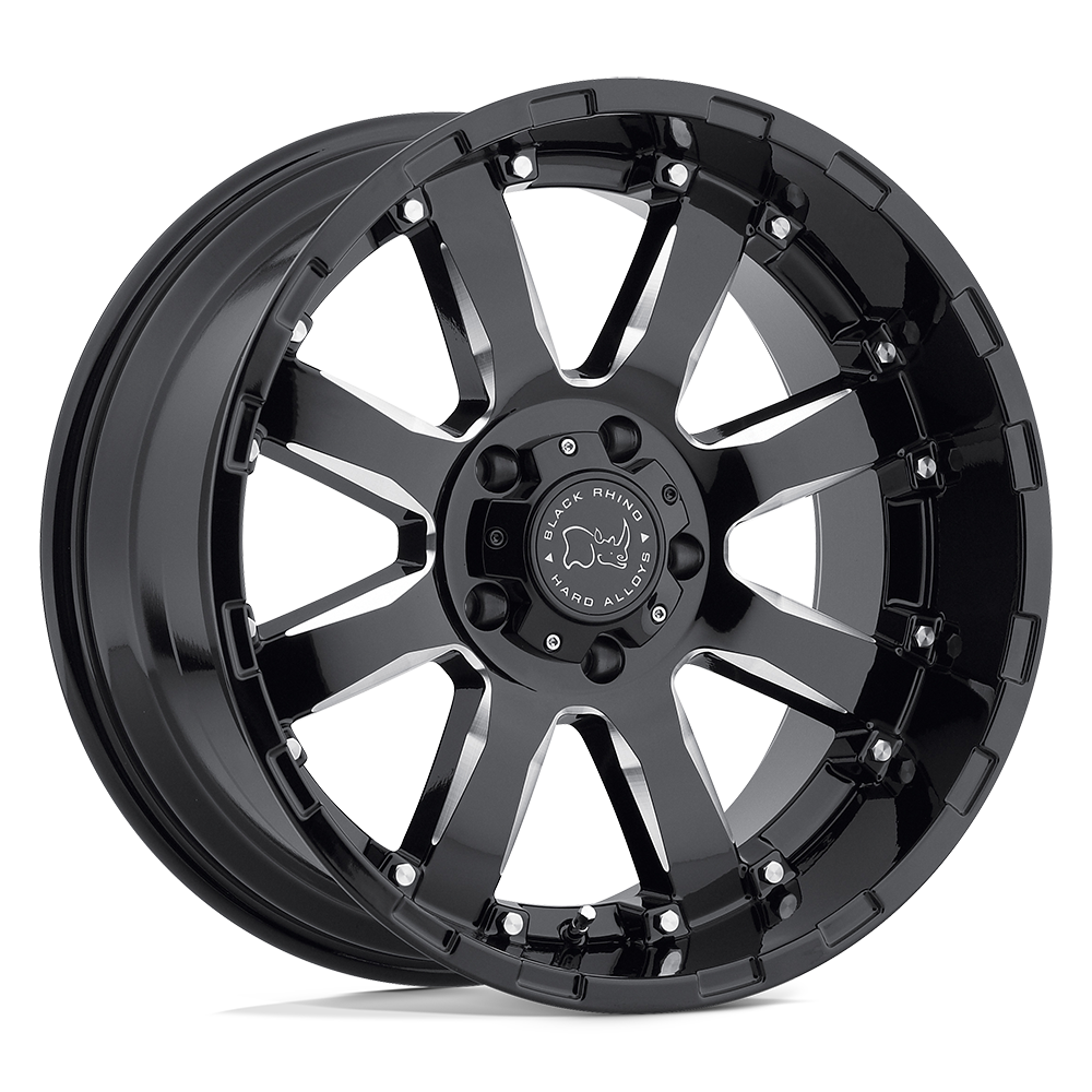 Black Rhino Hard Alloys Sierra Gloss Black W/ Milled Spokes