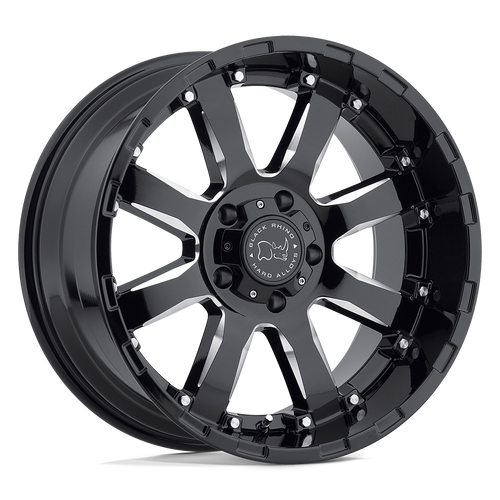 Black Rhino Hard Alloys Sierra Gloss Black W/ Milled Spokes