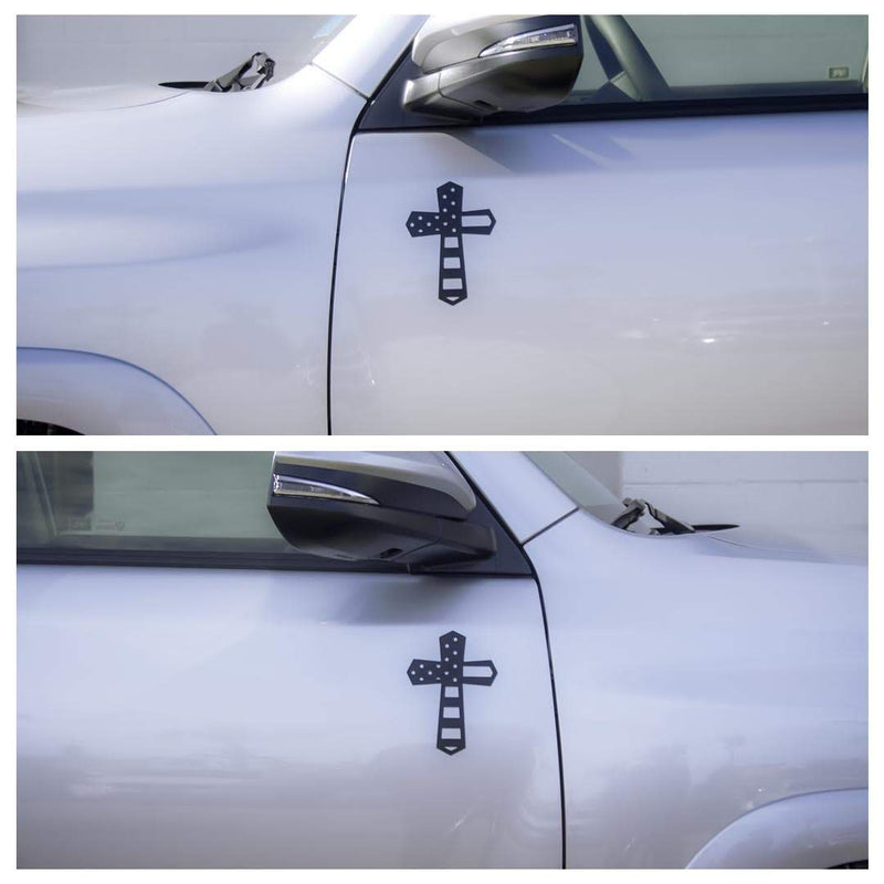 Load image into Gallery viewer, God and Country American Flag Cross Magnet
