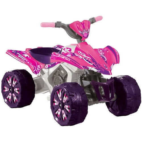 6V Single-Speed Pink Quad Electric Ride-On for Kids Ages 3+