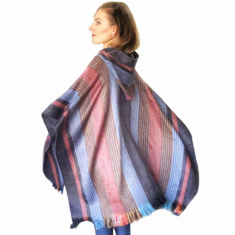 Load image into Gallery viewer, Six Band Alpaca Poncho
