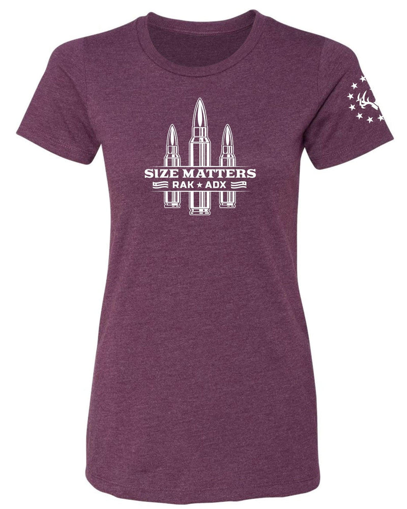 Load image into Gallery viewer, Womens Size Matters Bullet Tee
