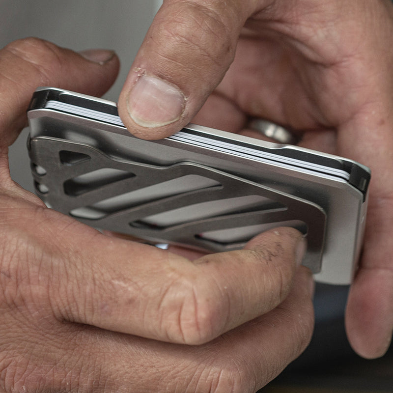 Load image into Gallery viewer, SK1 SLIDE KICK WALLET WITH TITANIUM MONEY CLIP
